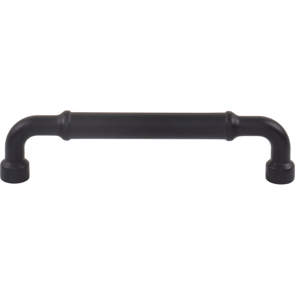 Top Knobs TK3414BLK: 5-1/16" cc Lavington Cabinet Pull - Flat Black
