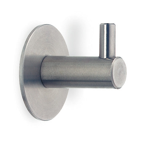 Schwinn 53651: 26mm Single Wall Hook - Brushed Stainless Steel