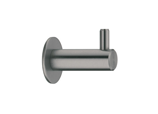 Schwinn 53652: 41mm Single Wall Hook - Brushed Stainless Steel