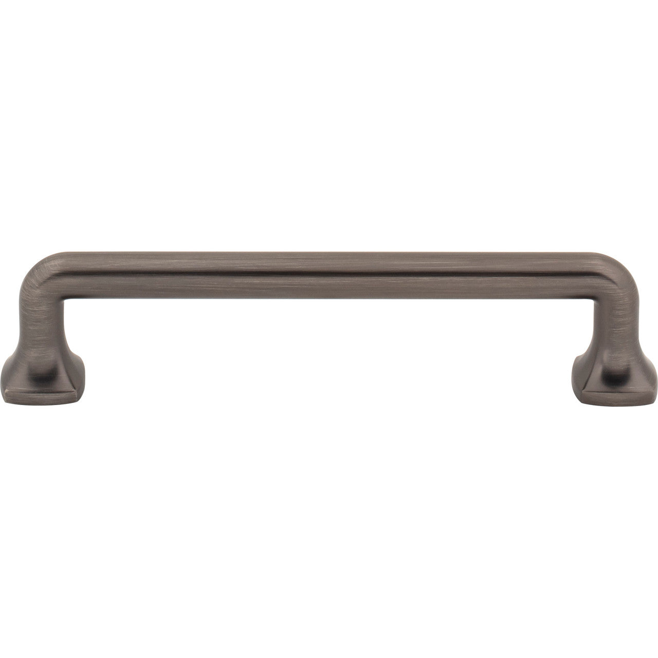 Jeffrey Alexander 663-128BNBDL: 128mm cc Griffin Bar Cabinet Pull - Brushed Pewter