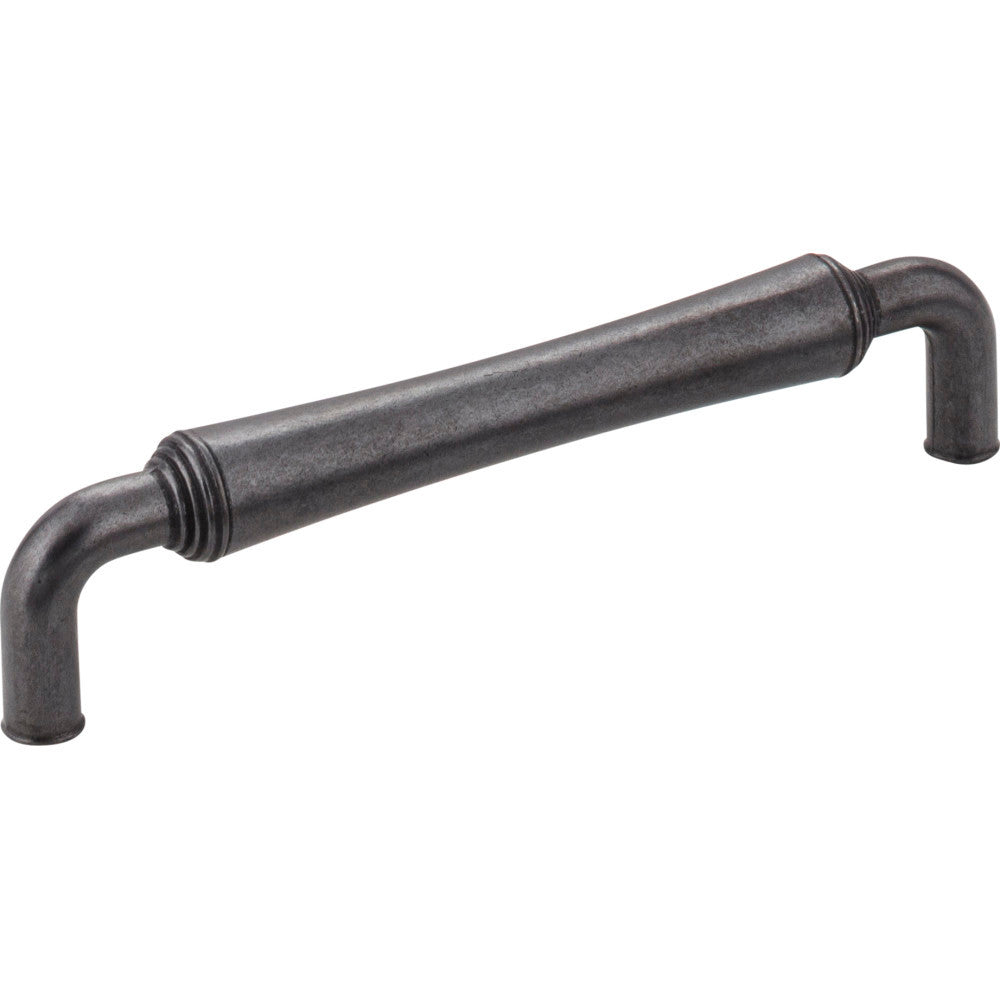 Jeffrey Alexander 537-128DACM: 128mm cc Bremen 2 D-Handle Cabinet Pull - Gun Metal