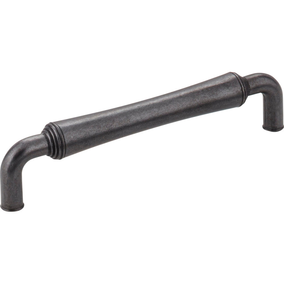 Jeffrey Alexander 537-128DACM: 128mm cc Bremen 2 D-Handle Cabinet Pull - Gun Metal