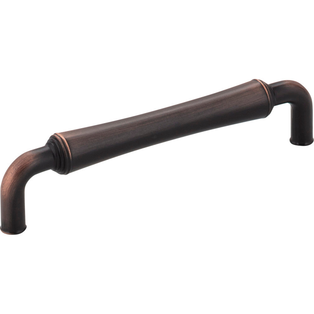 Jeffrey Alexander 537-128DBAC: 128mm cc Bremen 2 D-Handle Cabinet Pull - Brushed Oil Rubbed Bronze