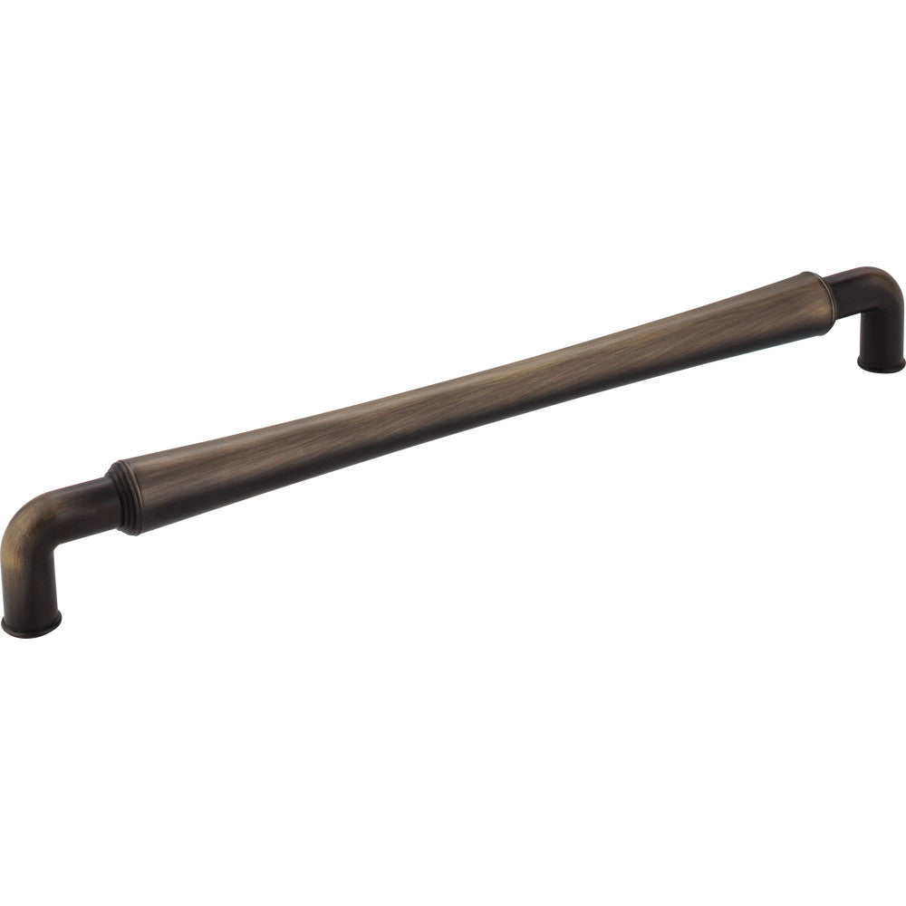 Jeffrey Alexander 537-12ABSB: 12" cc Bremen 2 D-Handle Appliance Pull - Antique Brushed Satin Brass