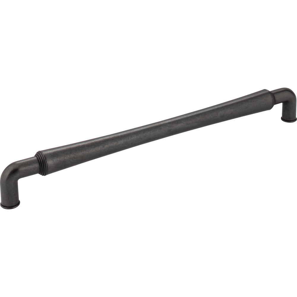 Jeffrey Alexander 537-12DACM: 12" cc Bremen 2 D-Handle Appliance Pull - Gun Metal