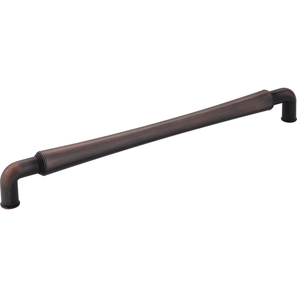 Jeffrey Alexander 537-12DBAC: 12" cc Bremen 2 D-Handle Appliance Pull - Brushed Oil Rubbed Bronze