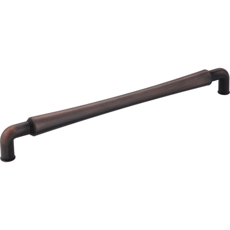 Jeffrey Alexander 537-12DBAC: 12" cc Bremen 2 D-Handle Appliance Pull - Brushed Oil Rubbed Bronze