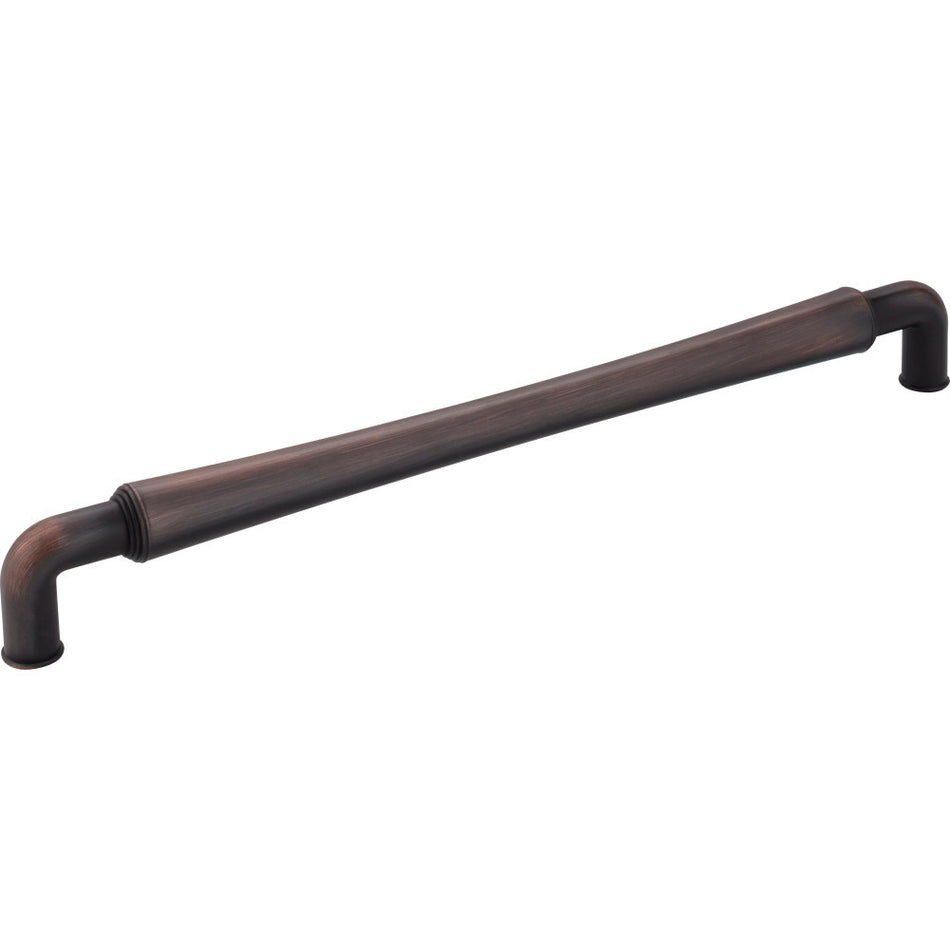Jeffrey Alexander 537-12DBAC: 12" cc Bremen 2 D-Handle Appliance Pull - Brushed Oil Rubbed Bronze