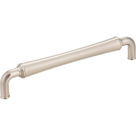 Jeffrey Alexander 537-160SN: 160mm cc Bremen 2 D-Handle Cabinet Pull - Satin Nickel