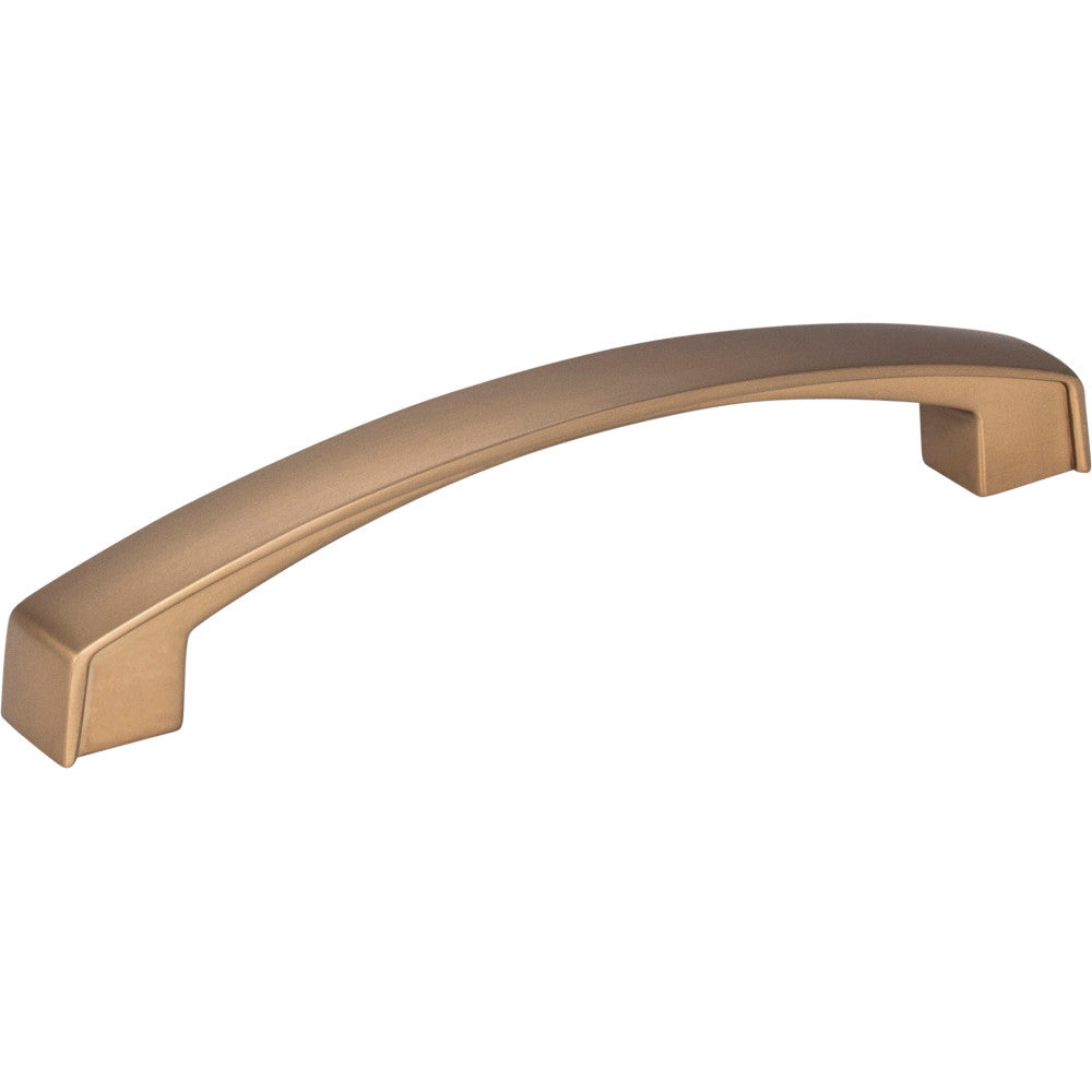 Jeffrey Alexander 549-128SBZ: 128mm cc Merrick Arch Bar Cabinet Pull - Satin Bronze