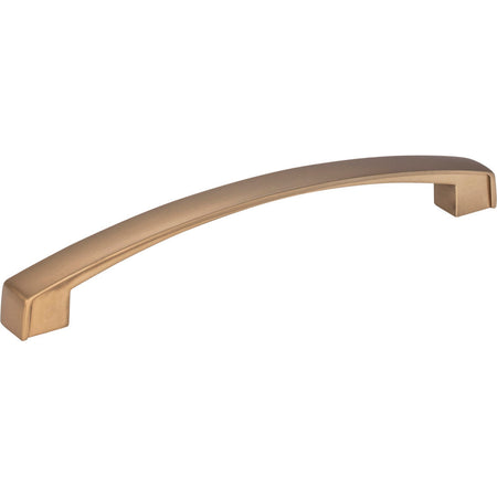 Jeffrey Alexander 549-160SBZ: 160mm cc Merrick Arch Bar Cabinet Pull - Satin Bronze