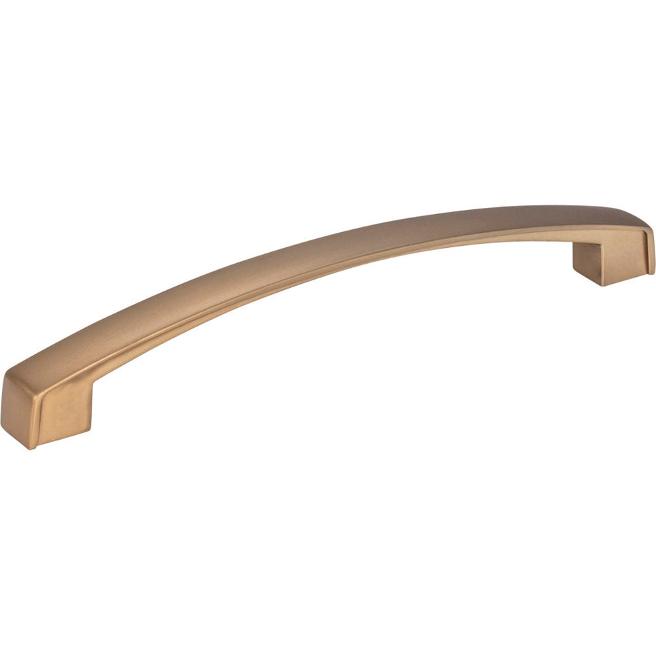 Jeffrey Alexander 549-160SBZ: 160mm cc Merrick Arch Bar Cabinet Pull - Satin Bronze
