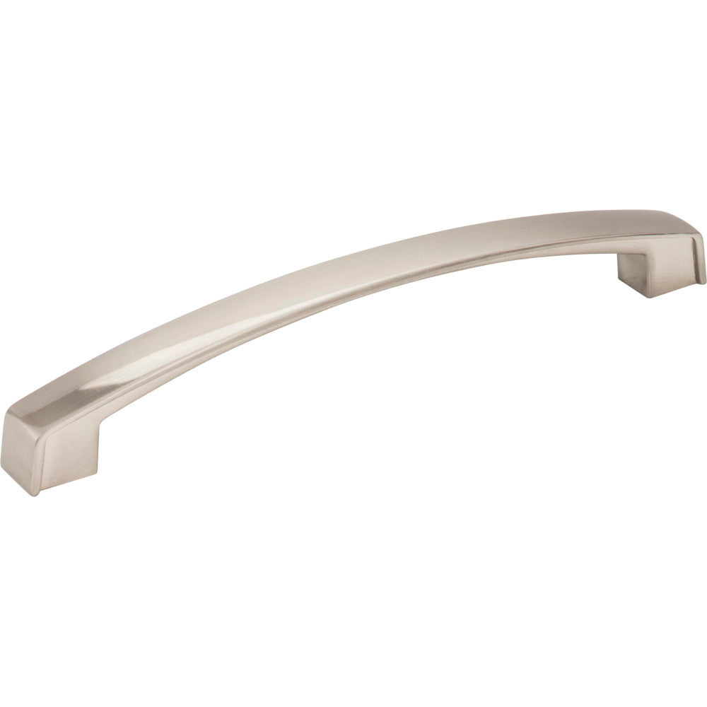 Jeffrey Alexander 549-160SN: 160mm cc Merrick Arch Bar Cabinet Pull - Satin Nickel
