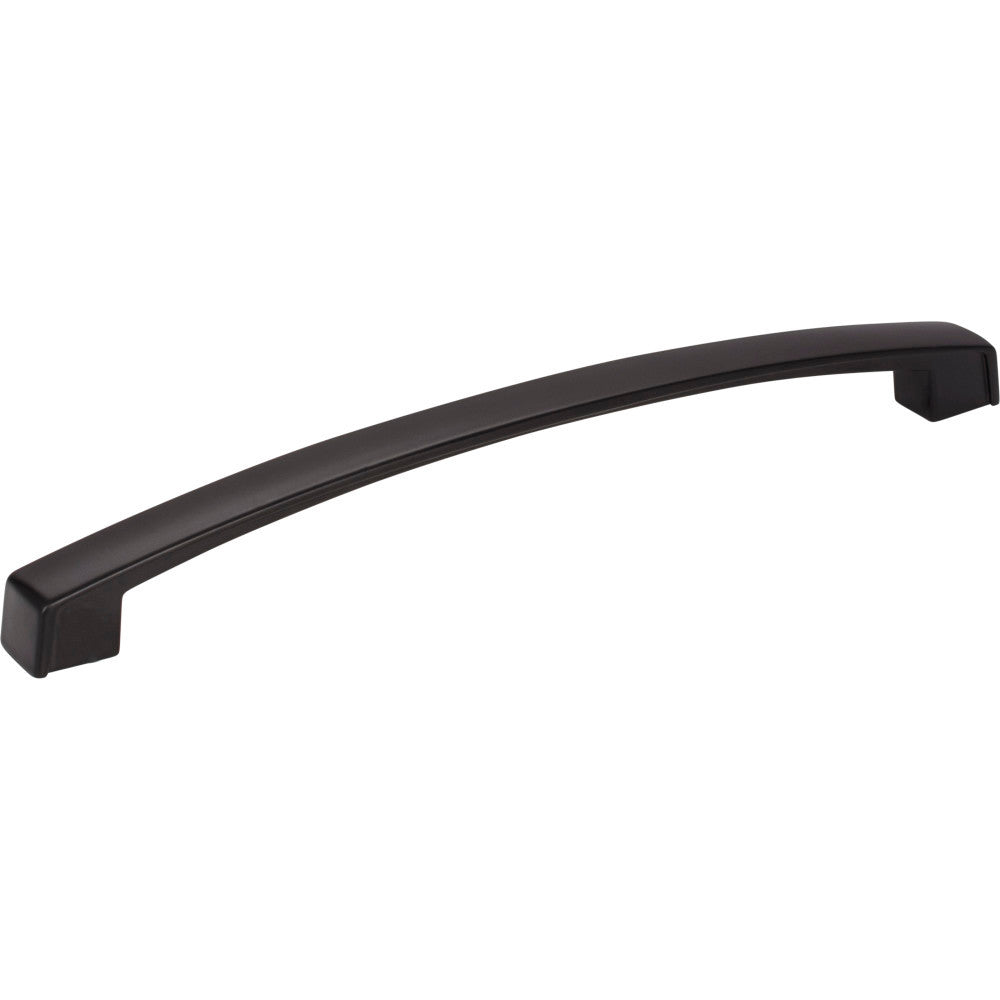 Jeffrey Alexander 549-192MB: 192mm cc Merrick Arch Bar Cabinet Pull - Matte Black