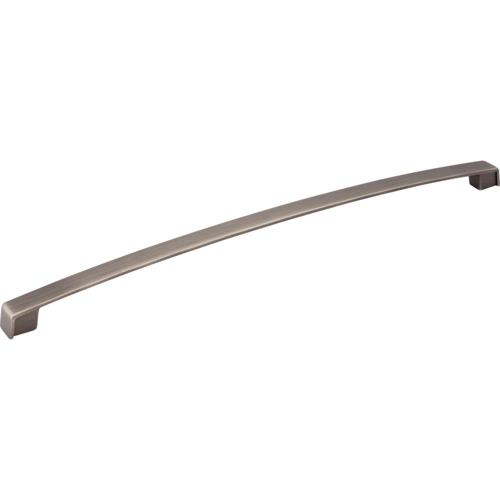 Jeffrey Alexander 549-320BNBDL: 320mm cc Merrick Arch Bar Cabinet Pull - Brushed Pewter