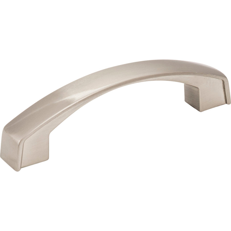 Jeffrey Alexander 549-96SN: 96mm cc Merrick Arch Bar Cabinet Pull - Satin Nickel