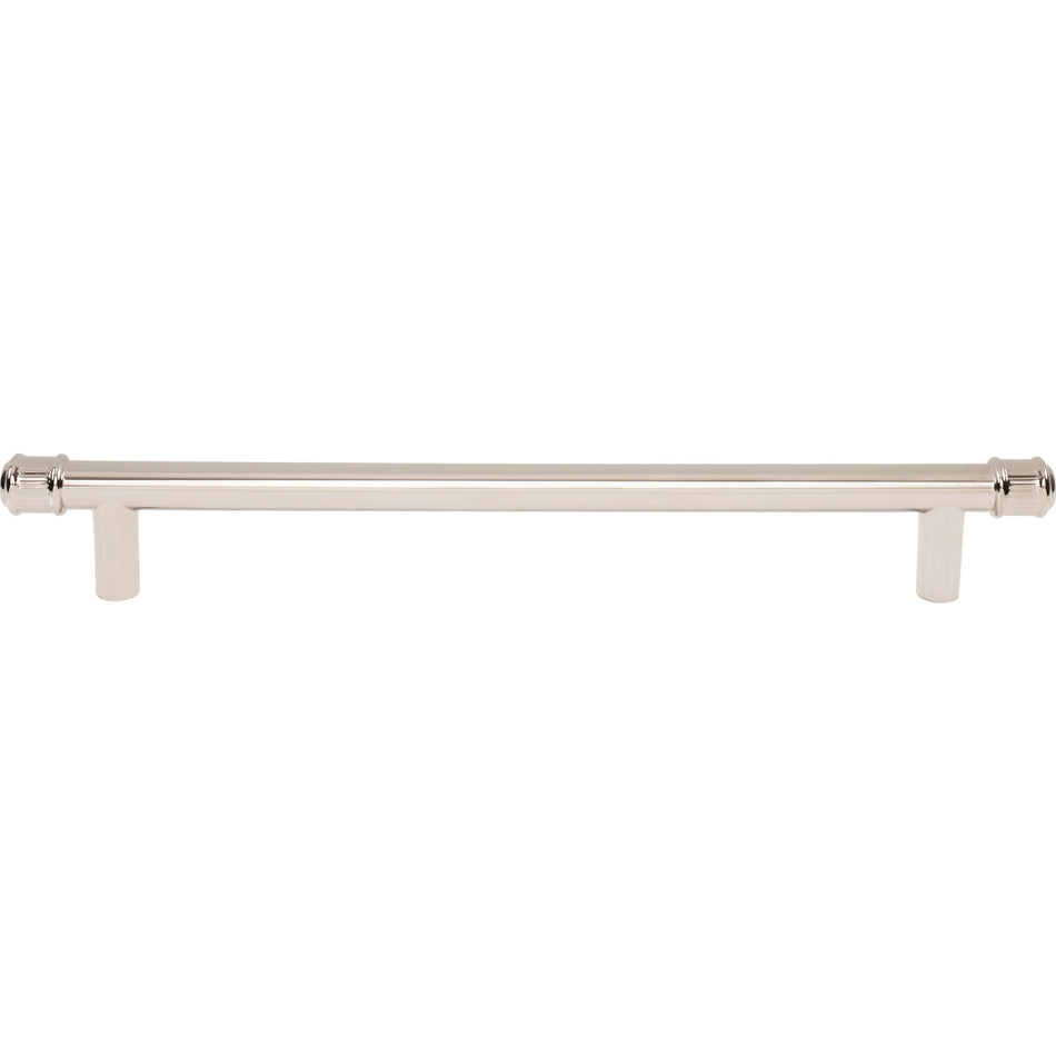 Top Knobs TK3297PN: 12" cc Elland Appliance Pull - Polished Nickel