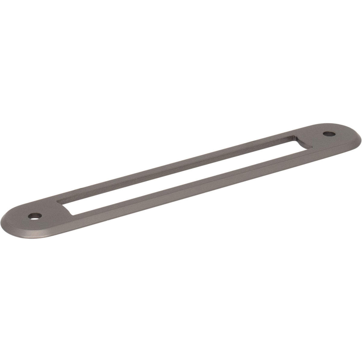 Top Knobs TK3353AG: 5-1/16" Brockwell Oval Backplate - Ash Gray