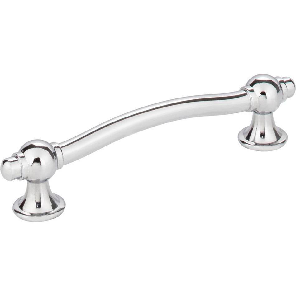 Elements 575-96PC: 96 mm cc Syracuse Bit Cabinet Pull - Polished Chrome