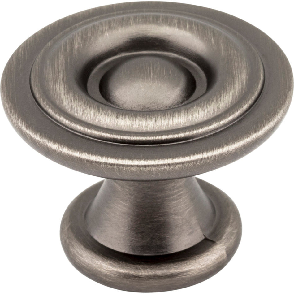 Elements 575BNBDL: 1-3/16" Syracuse Round Cabinet Knob - Brushed Pewter