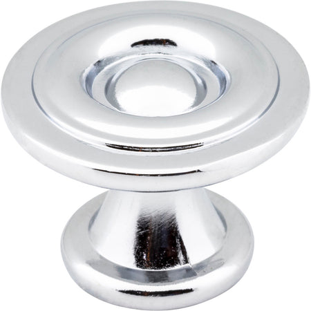 Elements 575PC: 1-3/16" Syracuse Round Cabinet Knob - Polished Chrome