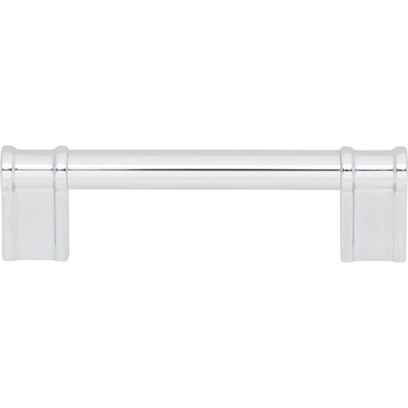 Top Knobs TK3382PC: 3-3/4" Newburn D-Handle Cabinet Pull - Polished Chrome