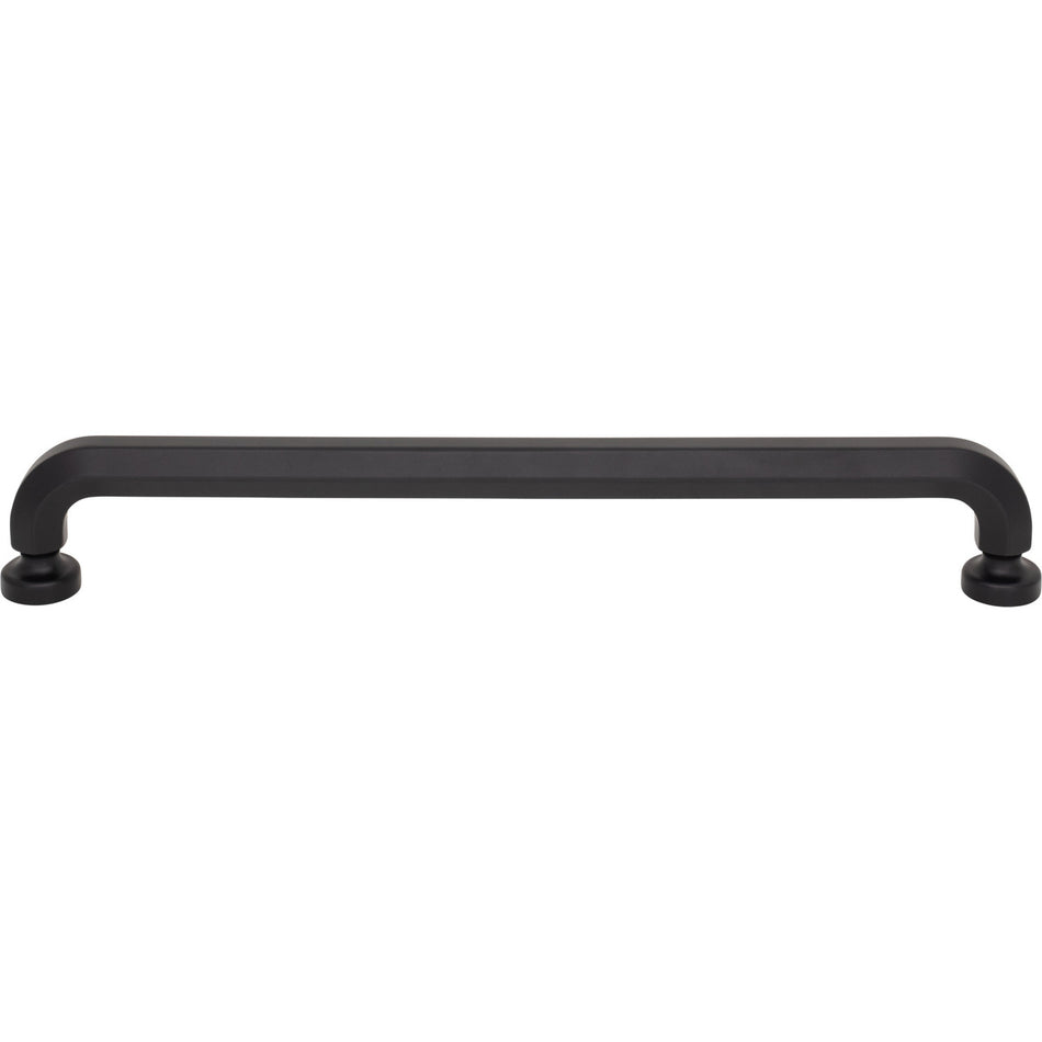 Top Knobs TK3328BLK: 18" cc Stanmore Appliance Pull - Flat Black