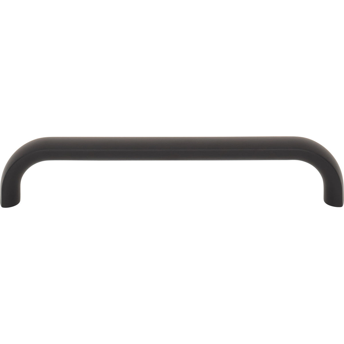 Top Knobs TK3343BLK: 5-1/16" Brockwell D-Handle Cabinet Pull - Flat Black