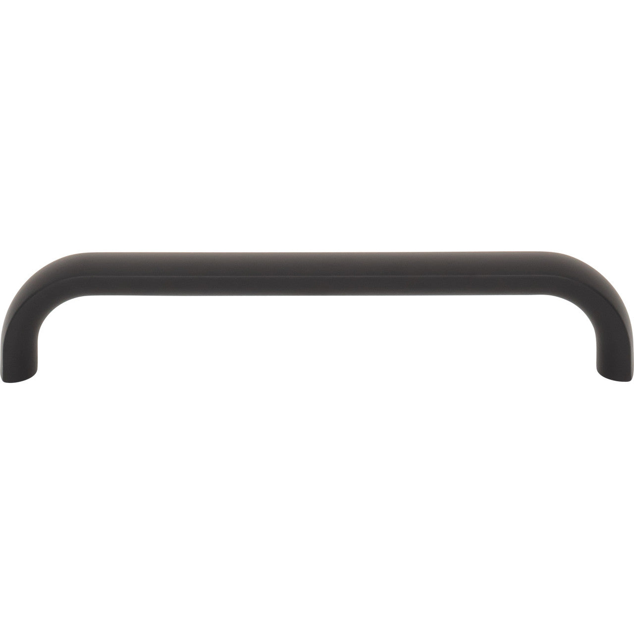 Top Knobs TK3343BLK: 5-1/16" Brockwell D-Handle Cabinet Pull - Flat Black