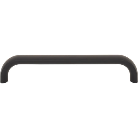 Top Knobs TK3343BLK: 5-1/16" Brockwell D-Handle Cabinet Pull - Flat Black