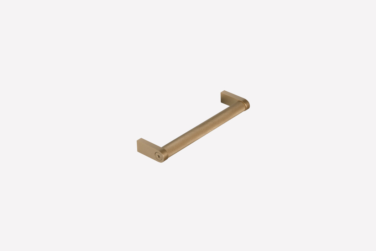Schwinn 59202: 160mm cc Cabinet Pull - Knurled Matte Gold