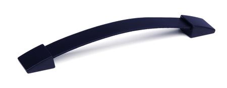 Schwinn 59388: 160mm cc Cabinet Pull - Matte Black/Black Leather