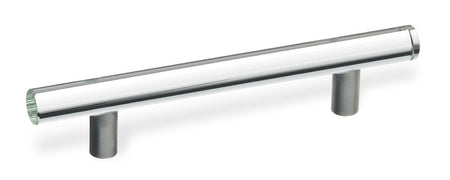 Schwinn 59404: 192mm cc Handle Pull - Brushed Stainless Steel/Clear Glass
