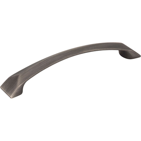 Jeffrey Alexander 595-128BNBDL: 128mm cc Cairo Arch Cabinet Pull - Brushed Pewter