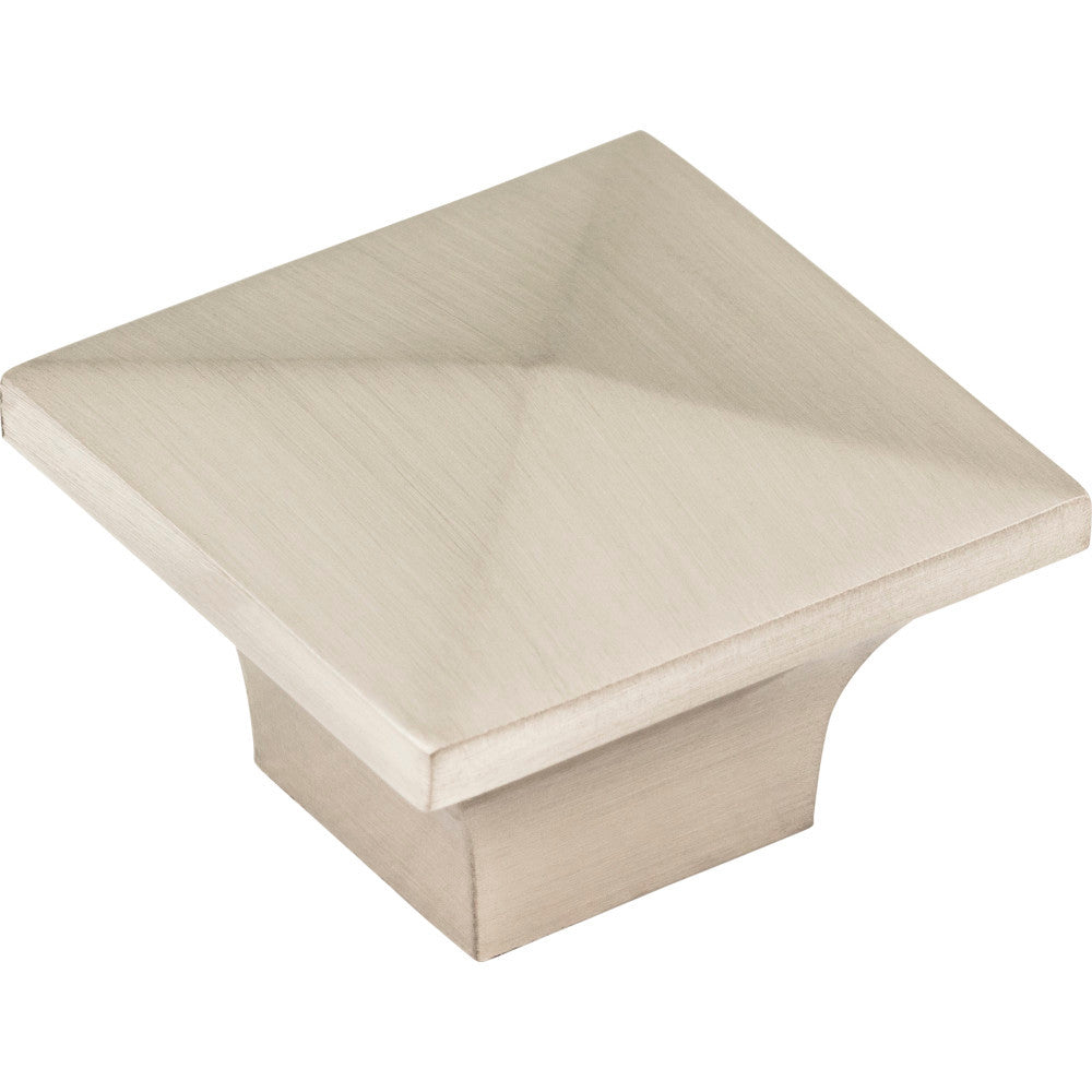 Jeffrey Alexander 595SN: 1-1/4" Cairo Square Cabinet Knob - Satin Nickel