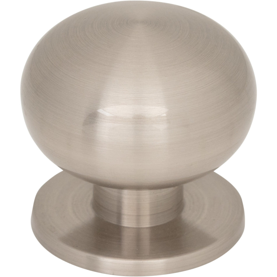 Top Knobs TK3330BSN: 1-1/4" Lambert Round Cabinet Knob - Brushed Satin Nickel