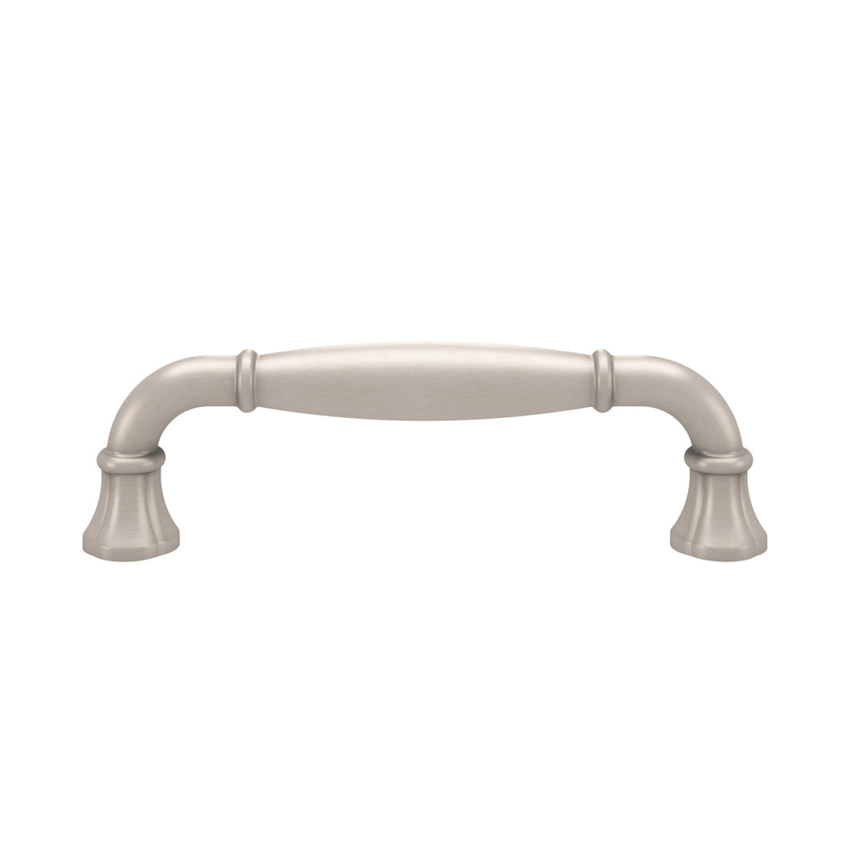 Atlas A6012-BRN: 3-3/4" cc Lanehurst Cabinet Pull - Brushed Nickel