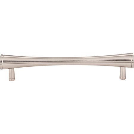 Elements 600SN: 128 mm cc Sedona Round Bar Cabinet Pull - Satin Nickel