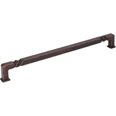 Jeffrey Alexander 602-12DMAC: 12" cc Tahoe Square Bar Appliance Pull - Distressed Oil Rubbed Bronze