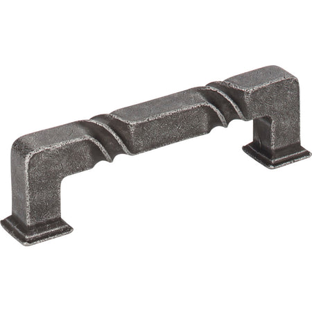 Jeffrey Alexander 602-96SIM: 96mm cc Tahoe Square Bar Cabinet Pull - Distressed Antique Silver