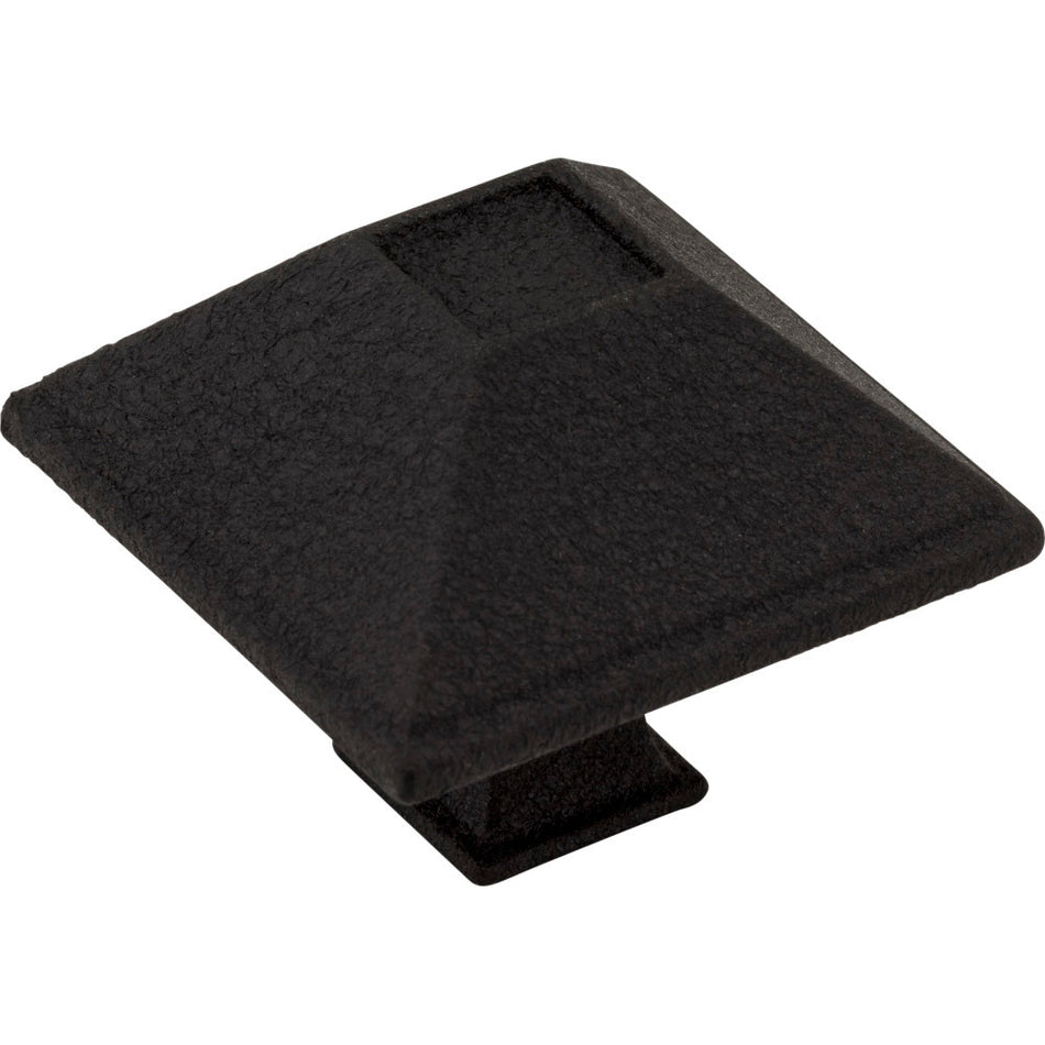 Jeffrey Alexander 602BLK: 1-1/2" Tahoe Square Cabinet Knob - Black