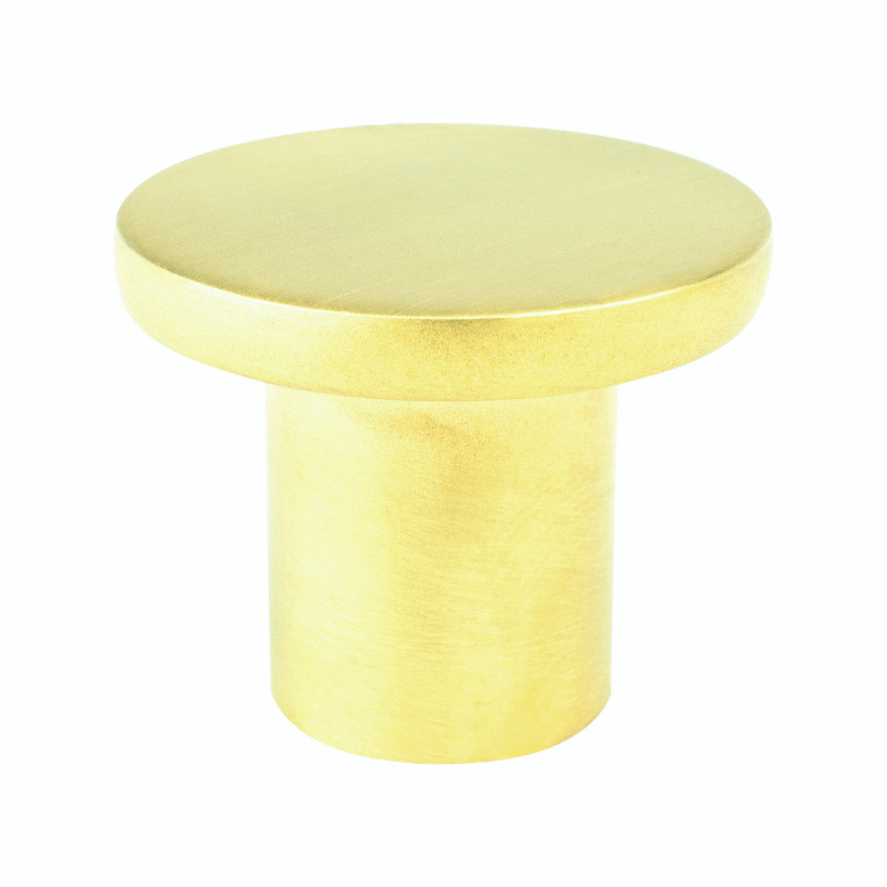 R. Christensen 6076-1SFG-C: 1-3/32" Disc Cabinet Knob - Soft Gold