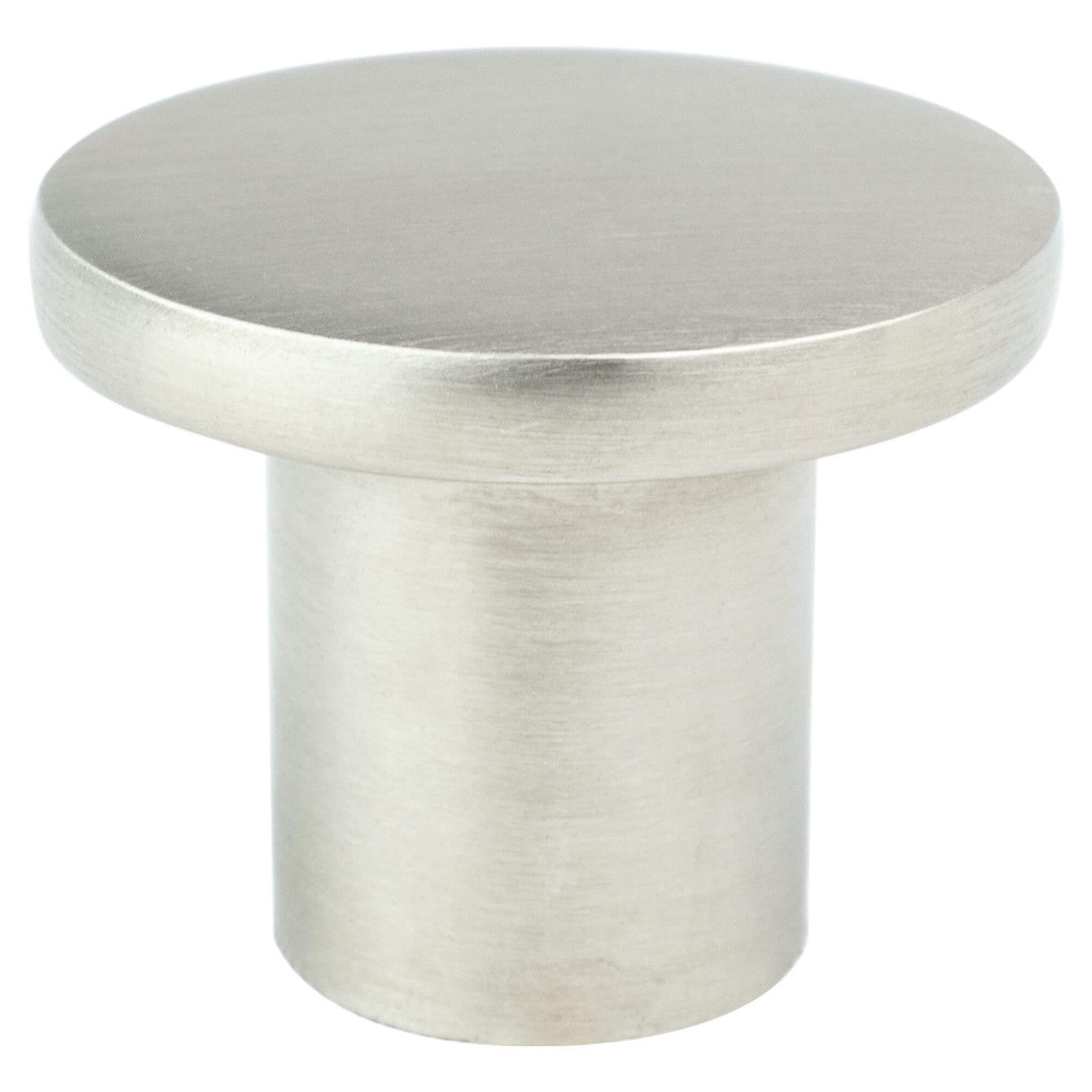 R. Christensen 6079-1BPN-C: 1-3/32" Disc Cabinet Knob - Brushed Nickel