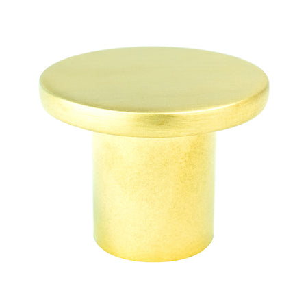R. Christensen 6080-1SFG-C: 1-9/32" Disc Cabinet Knob - Soft Gold