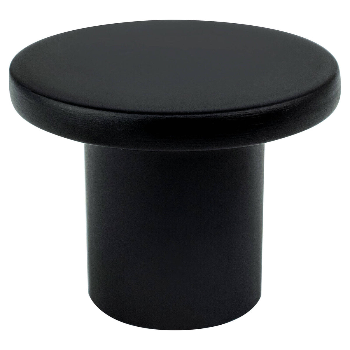 R. Christensen 6081-1055-C: 1-9/32" Disc Cabinet Knob - Black