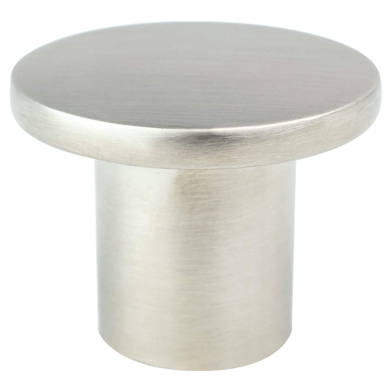 R. Christensen 6083-1BPN-C: 1-9/32" Disc Cabinet Knob - Brushed Nickel