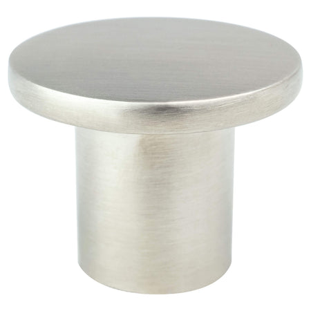 R. Christensen 6083-1BPN-C: 1-9/32" Disc Cabinet Knob - Brushed Nickel