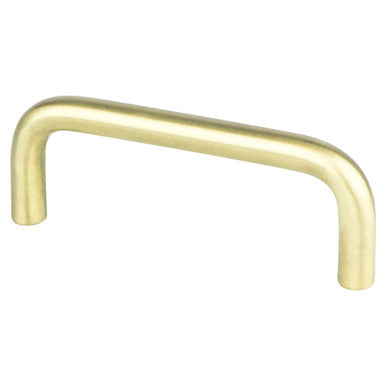 Berenson 6163-2SB: 3" cc Advantage Wire Pulls Cabinet Pull - Satin Brass
