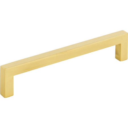 Elements 625-128BG: 128 mm cc Stanton Square Bar Cabinet Pull - Brushed Gold