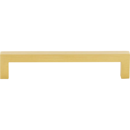 Elements 625-128BG: 128 mm cc Stanton Square Bar Cabinet Pull - Brushed Gold